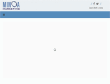 Tablet Screenshot of minoamarketing.com